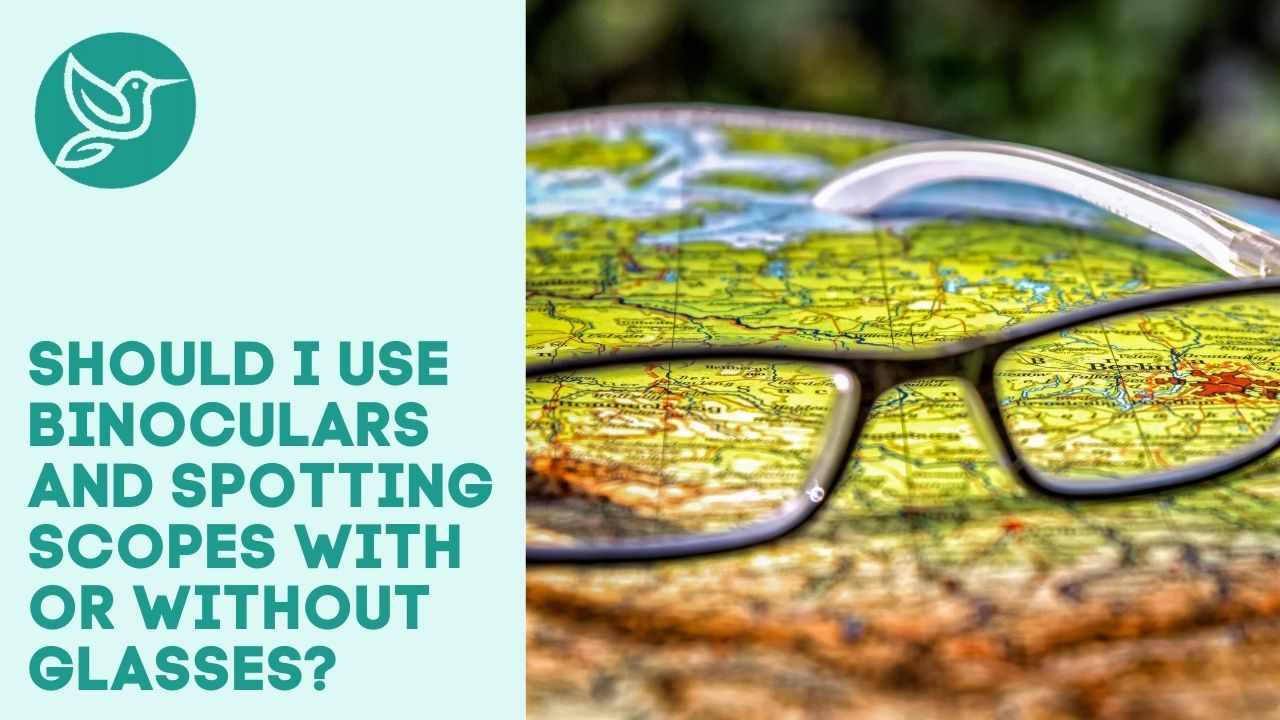 Should I use binoculars and spotting scopes with or without glasses?